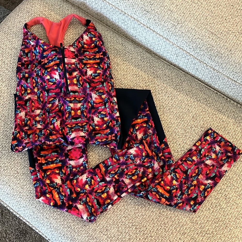 LIVE! ACTIVEWEAR Colorful Racerback Jumpsuit